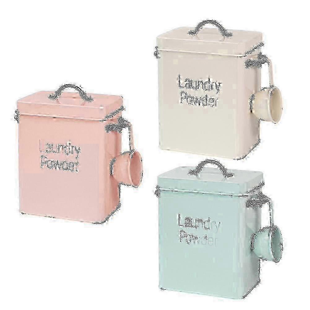Metal Square Detergent Storage Container with Lid & Spoon - Best Seller in 2025