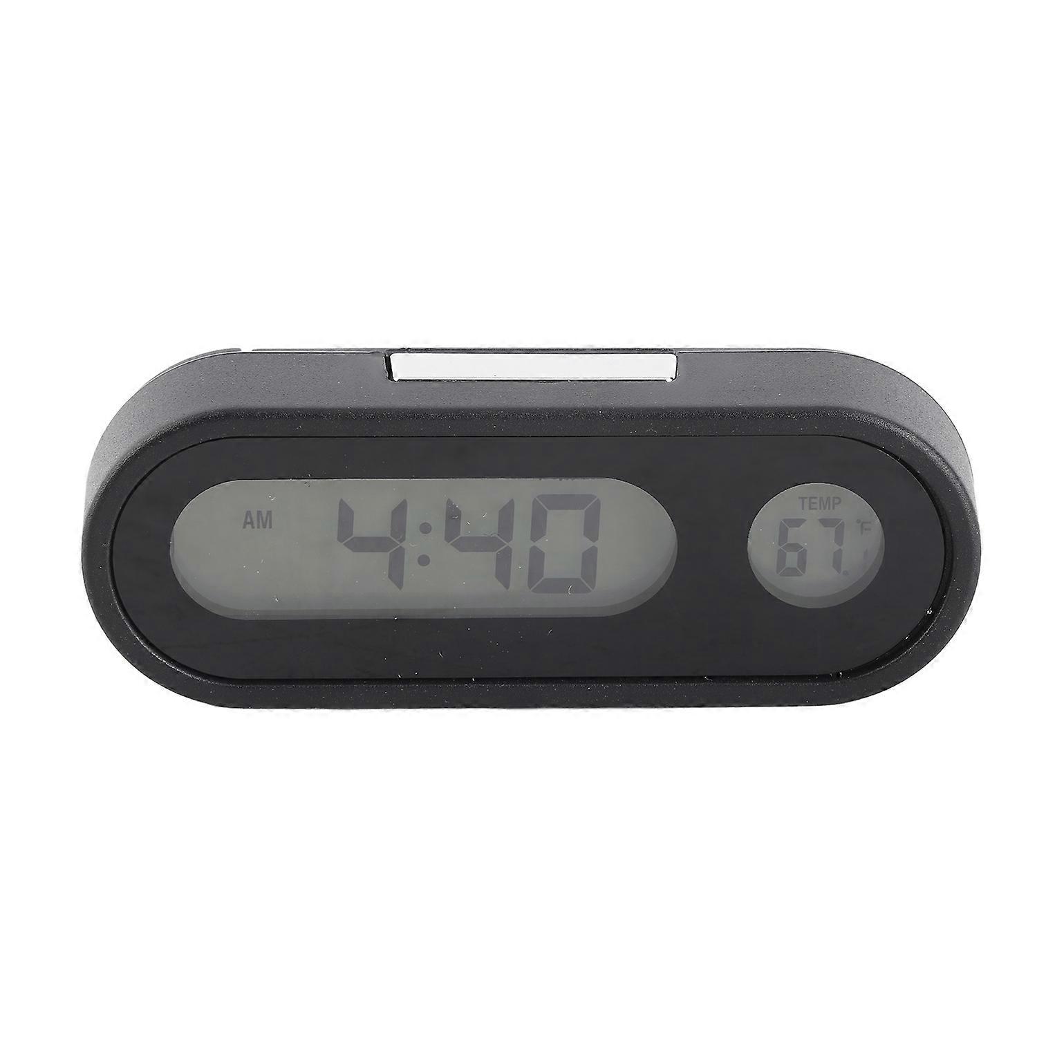 2 in 1 Car Clock Thermometer LED Backlight Car Interior Decor Thermometer Clock Car Dashboard Clock