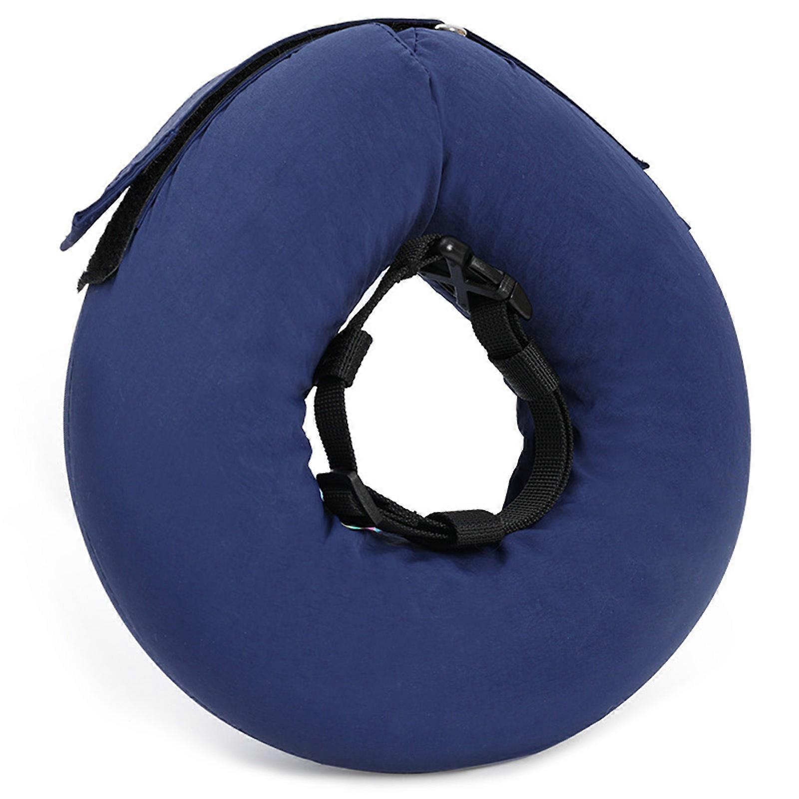 Chewproof Protective Collar For Pet Adjustable Polyester Cotton Escape Proof Post Surgical Recovery Protector Multicolor