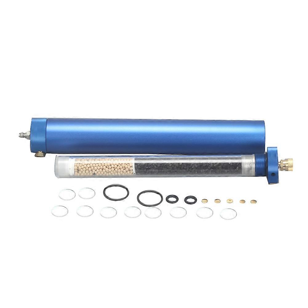 PCP Scuba Air Compressor High Pressure Moisture Filter Oil-Water Separator Hand Pump 40Mpa Blue