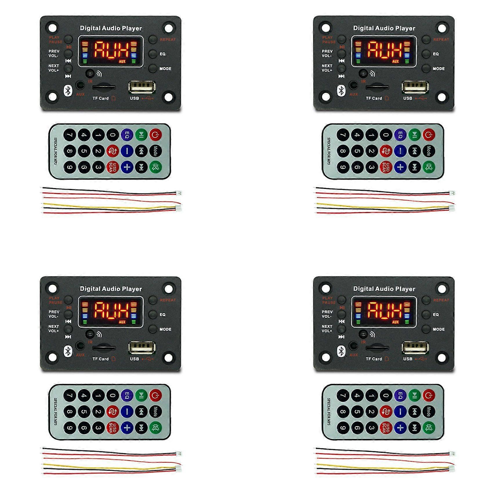 4X MP3 Player Module Bluetooth-Compatible JQ-N95 with Power Amplifier Decoder Board Amplifier Car FM Radio Module