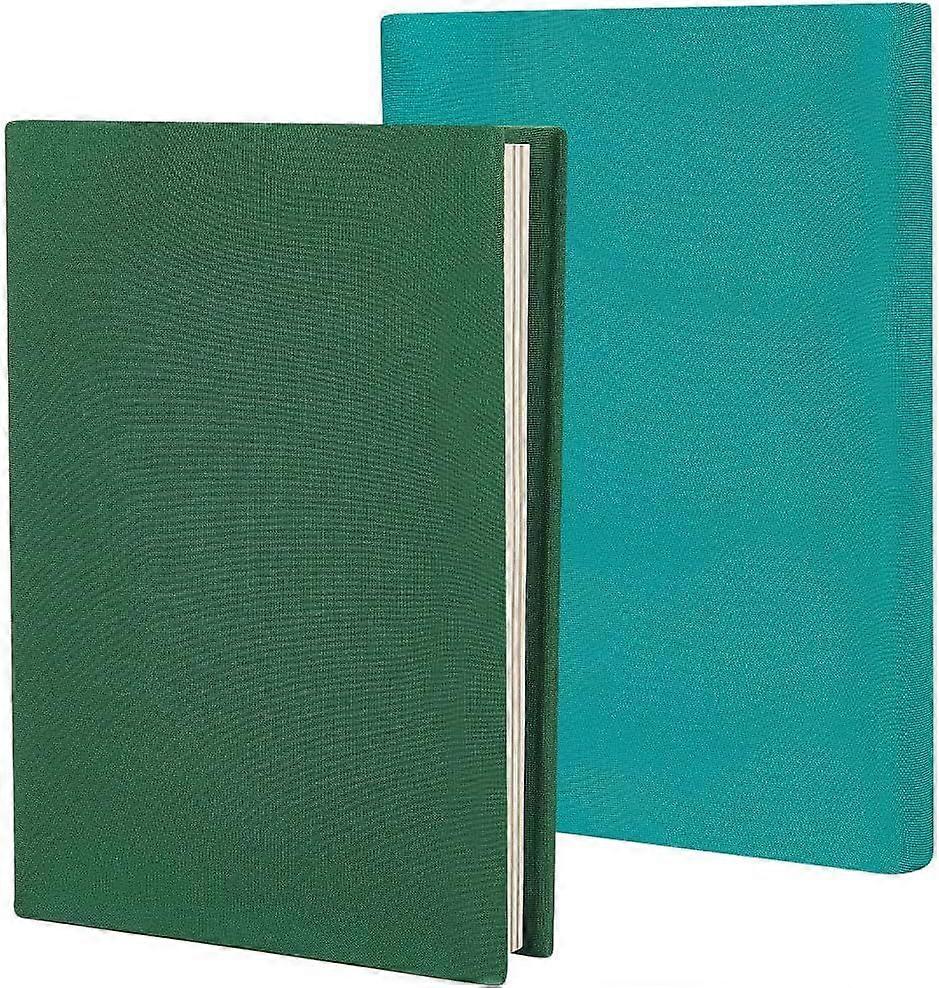2Pcs Stretchy Book Cover Protector Green Book Covers 7 x 13in Cloth Notebook Wrap Sleeve Up to 7 x 9in Stretchable Rectangle Reusable Washable Cover f