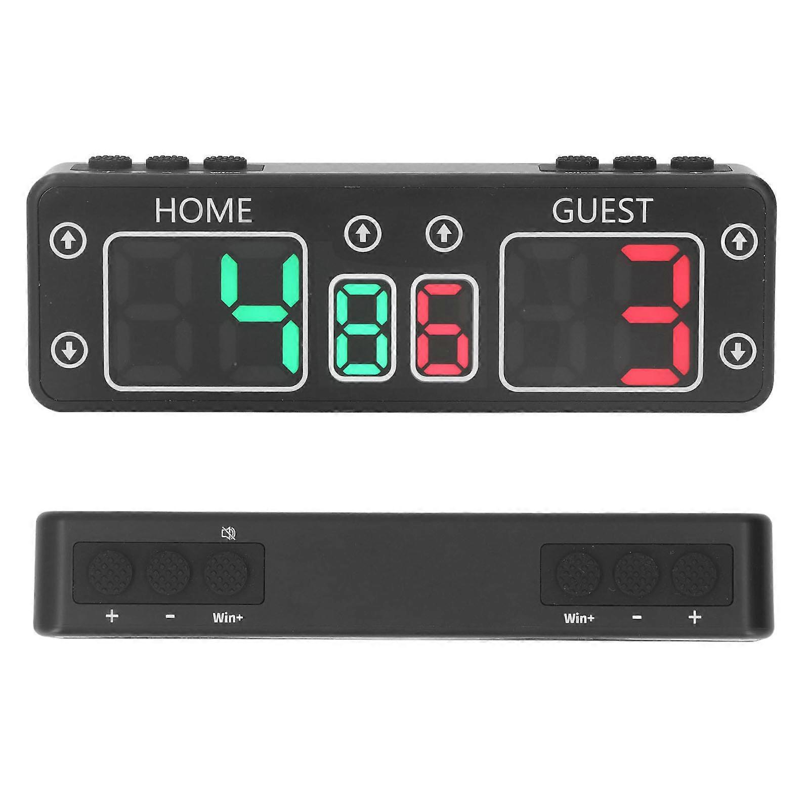 6-Digit Portable LED Digital Score Keeper with Countdown Timer, Magnetic & Battery Powered, 100-240V EU Plug