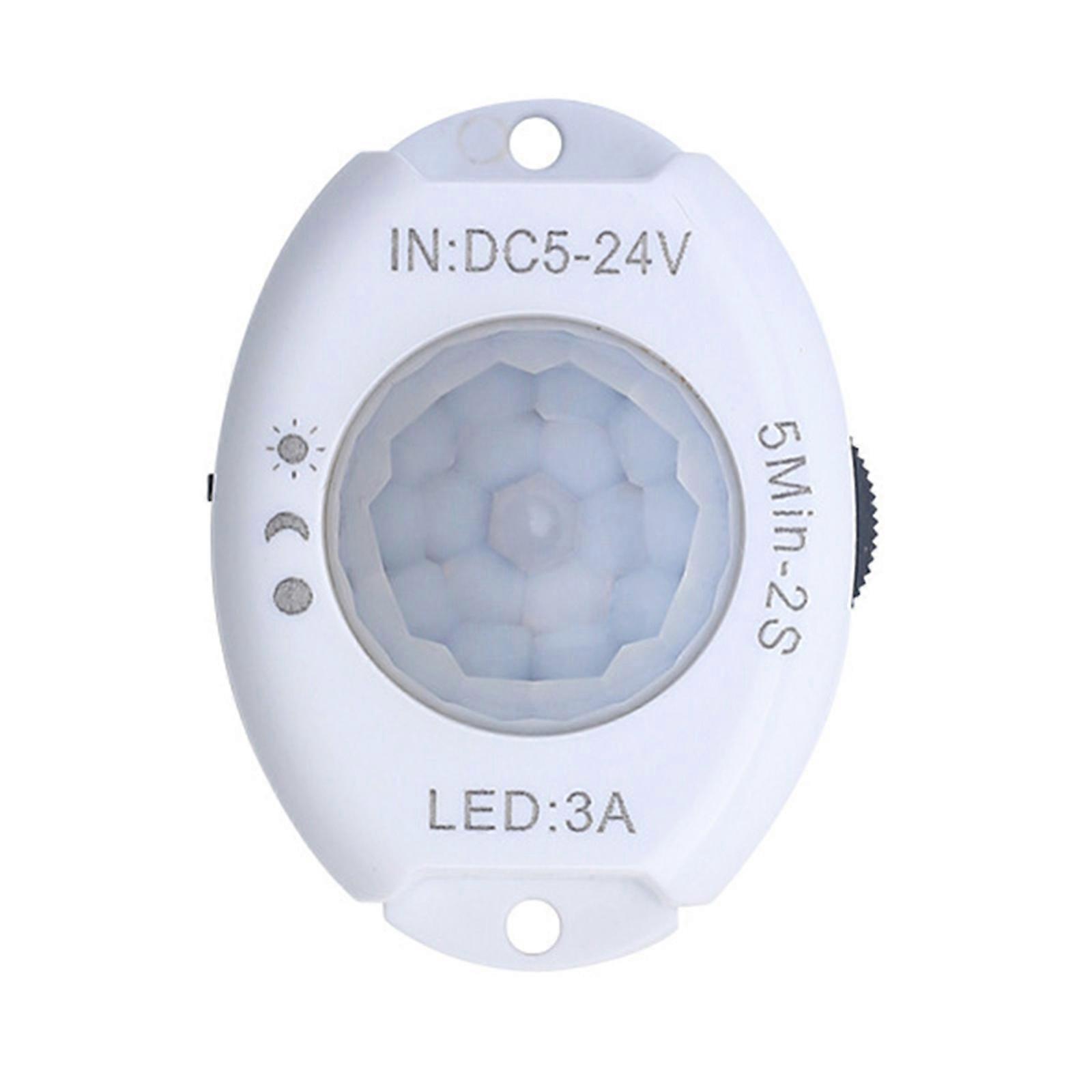 Energy Saving Motion Switches with 3 5M Detection Scope & 120 Degree Coverage Human Body Induction Light Control for Home  White