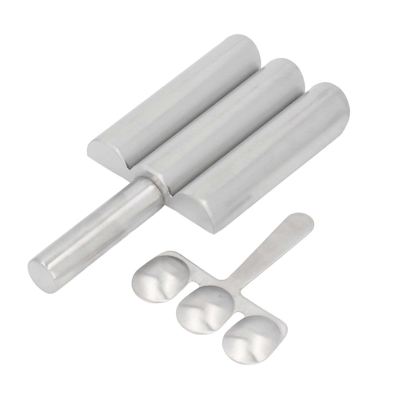 Stainless Steel Meatball Maker Scoop with Uniform Portion Control, Durable StickProof Build (3 Pipe)