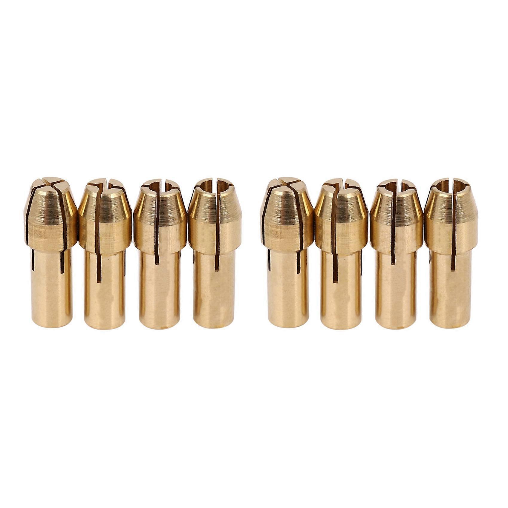 8Pcs Rotary Multi Tool Collet Nut Kit Set for 0.8/ 1.6/ 2.35/ 3.2Mm