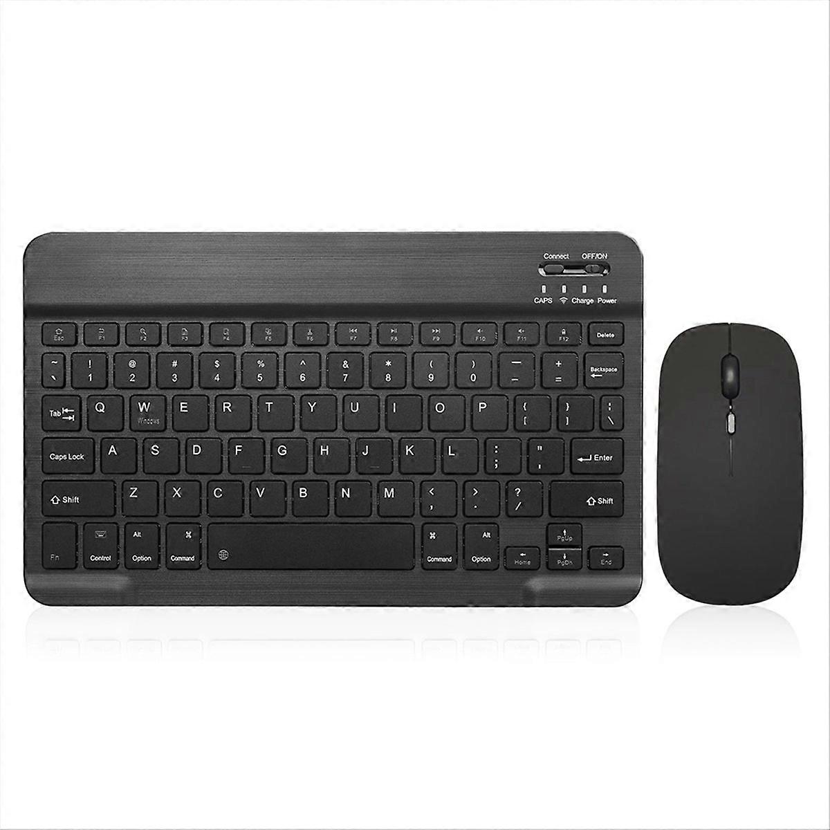 Bluetooth Keyboard with Battery-Powered Mouse for Android A