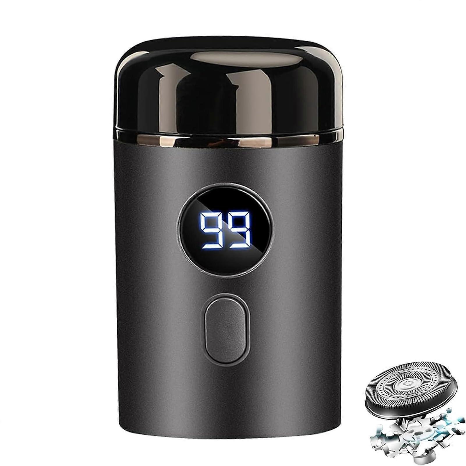 Mini Portable Electric Shaver for Men, USB Rechargeable Waterproof Razor with LED Display