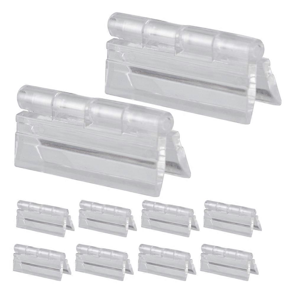 Transparent Acrylic Hinge for Cabinet Drawers with 12Pcs Plastic Hinges
