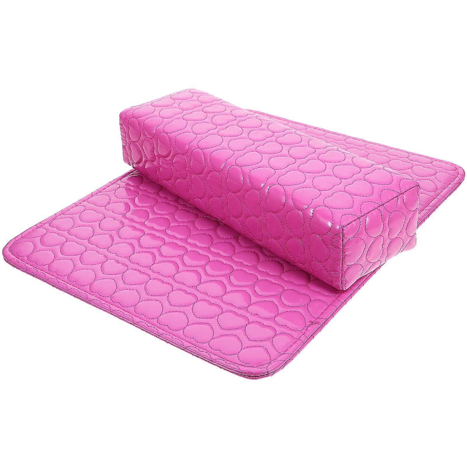 Manicure Hand Cushion Nail Salon Mat Rectangular Comfortable Use 1 Set