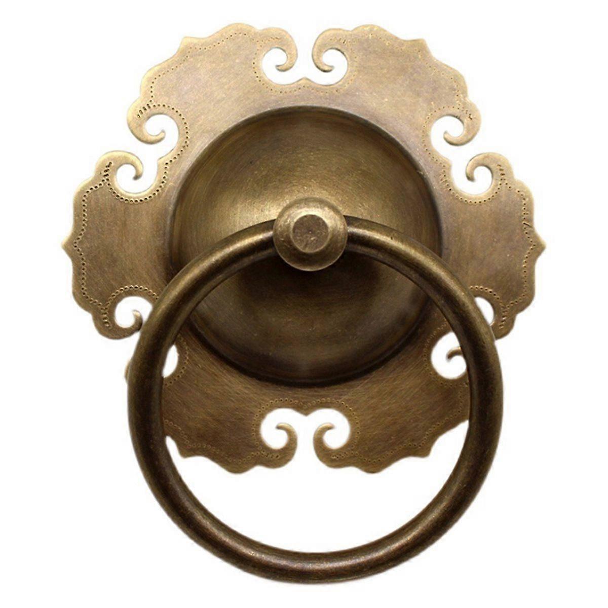 Brass Door Handles Knobs At- Copper Pull Ring Hinges Vintage Cabinet Knobs Grips Classic Lifts Hardware Tools