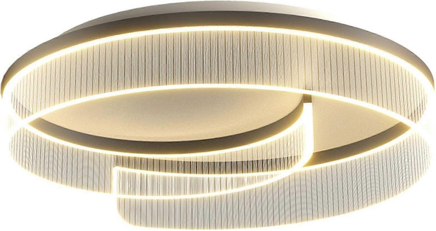 Modern LED Ceiling Light 40cm Flush Mount, Dimmable with Remote, Adjustable Color Temperature Energy Saving