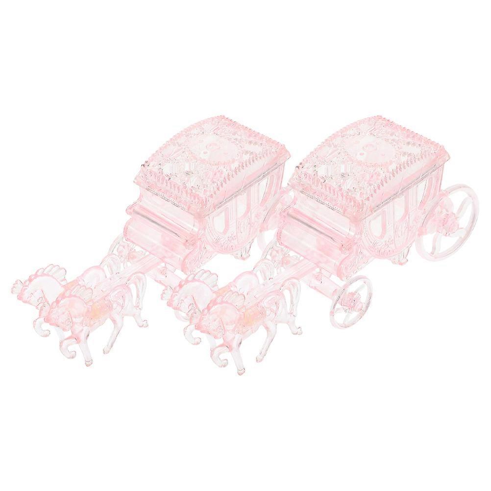 Carriage Candy Box Wedding Candy Box for Party Packing 2Pcs