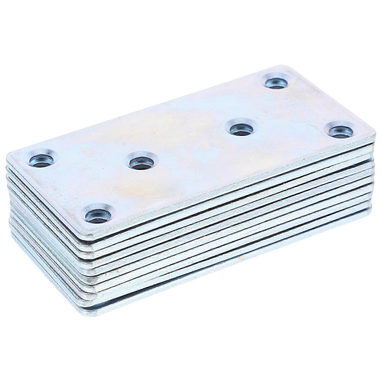 10pcs Silver Iron Corner Brackets for Cabinet Shelves Stable Support Durable Material Versatile Use