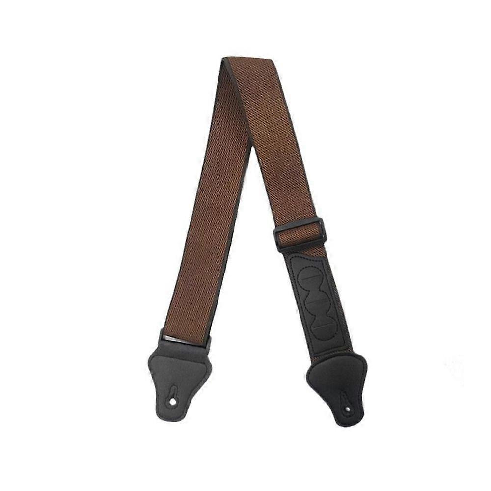 Avec 3 supports de plectres de guitare Folk, sangle d'��paule en cuir PU et coton pour guitare ��lectrique, personnalit�� confortable