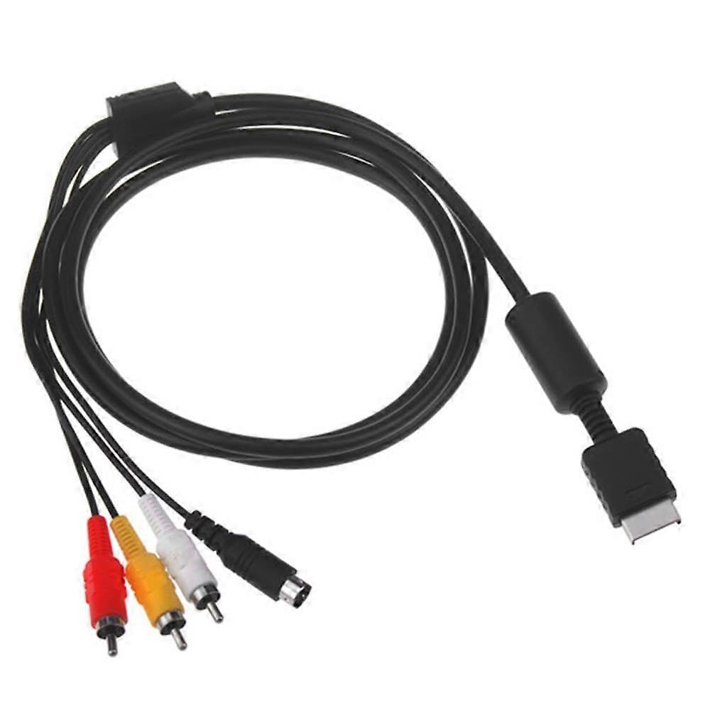 10 Pack AV Cable for PS2 and RCA Cord for PlayStation 3, Bulk SVideo Set for MultiConsole Use