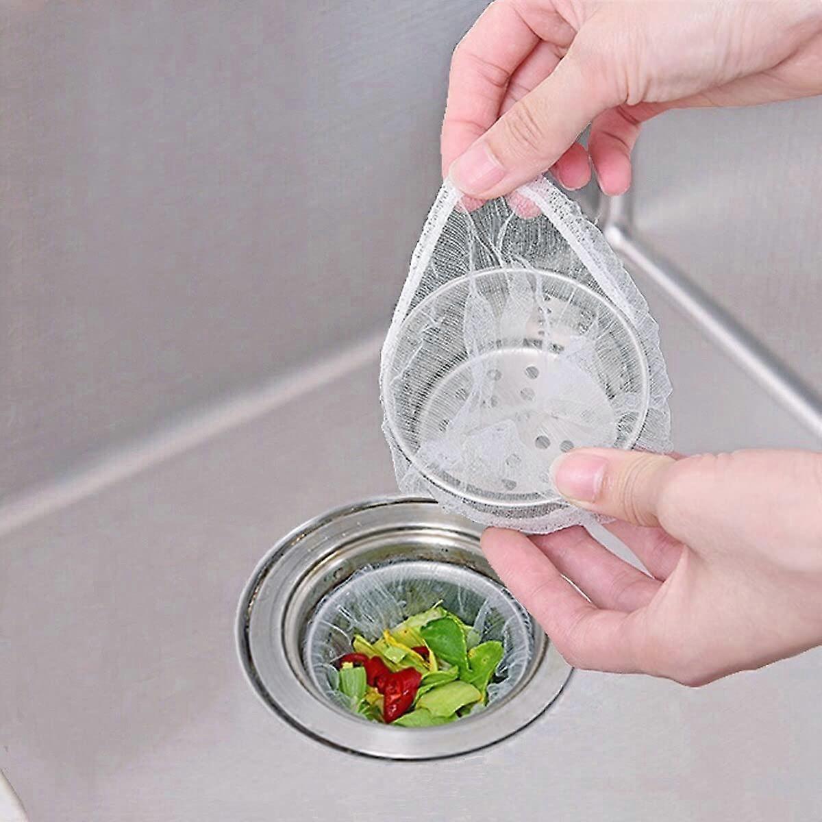 Kitchen Sink Strainer Mesh Bag 200Count Disposable Sink Net Strainer Filters For Sink Drain Collecting Food Waste