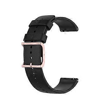 Bowener GRIT X horlogebandje, compatibel met Samsung Galaxy Watch (20 mm), zwart.