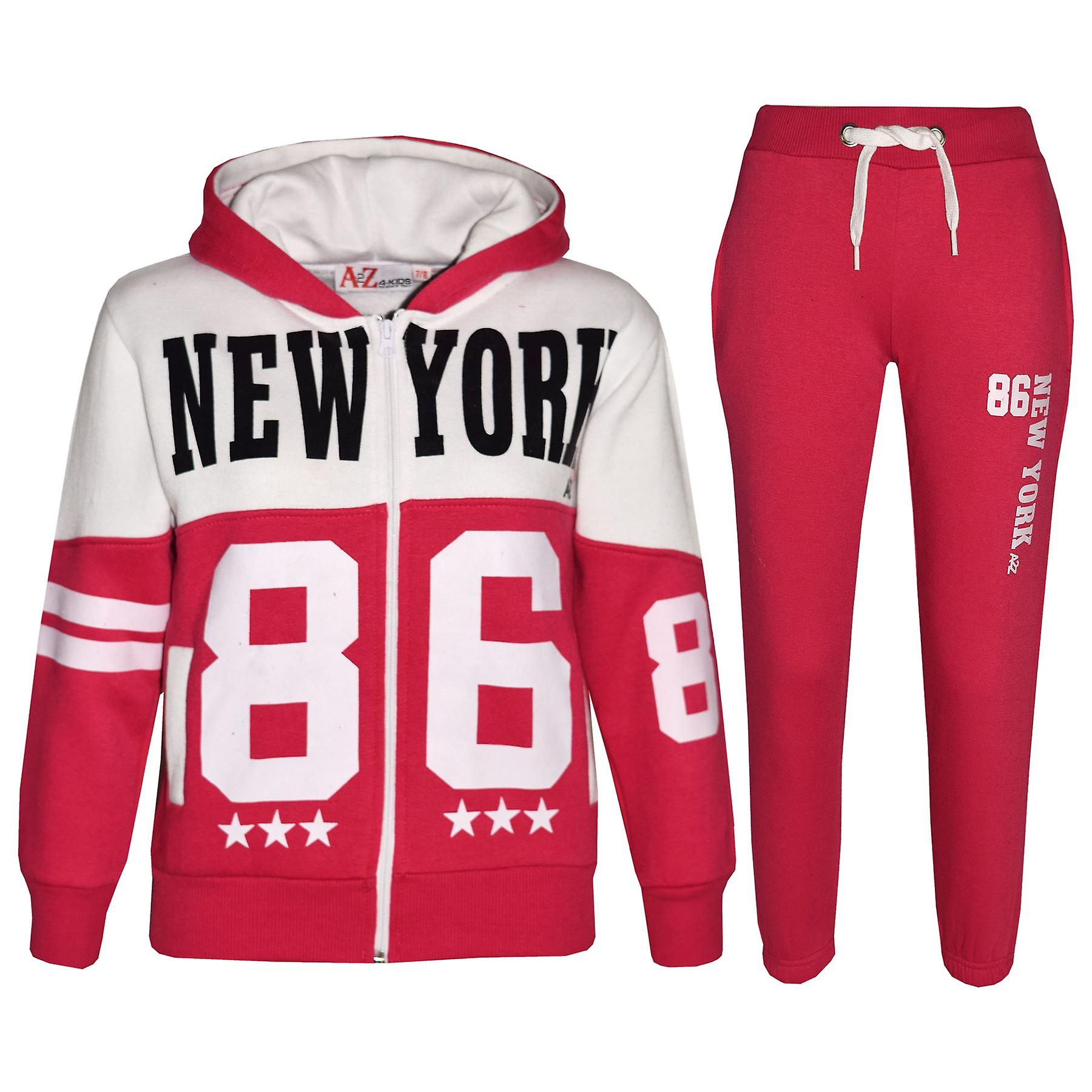 Kids Unisex New York 86 Print Tracksuit