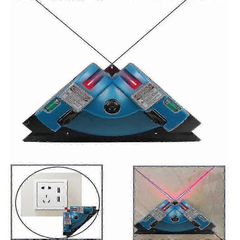 90-Degree Right Angle Laser Level for Floor and Wall Tiling Alignment