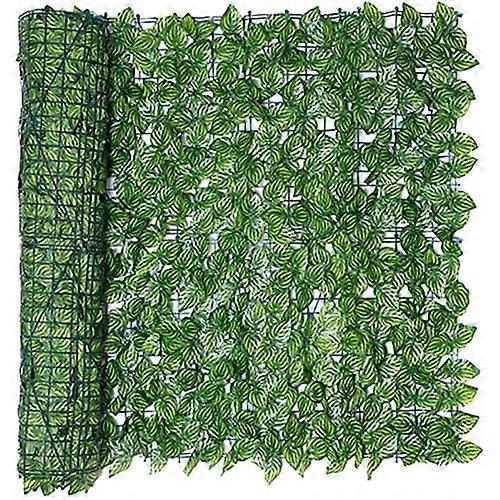 Artificial Hedge Panels with UV Protection, Realistic Greenery Garden Privacy Fence Screen 2x2m Green