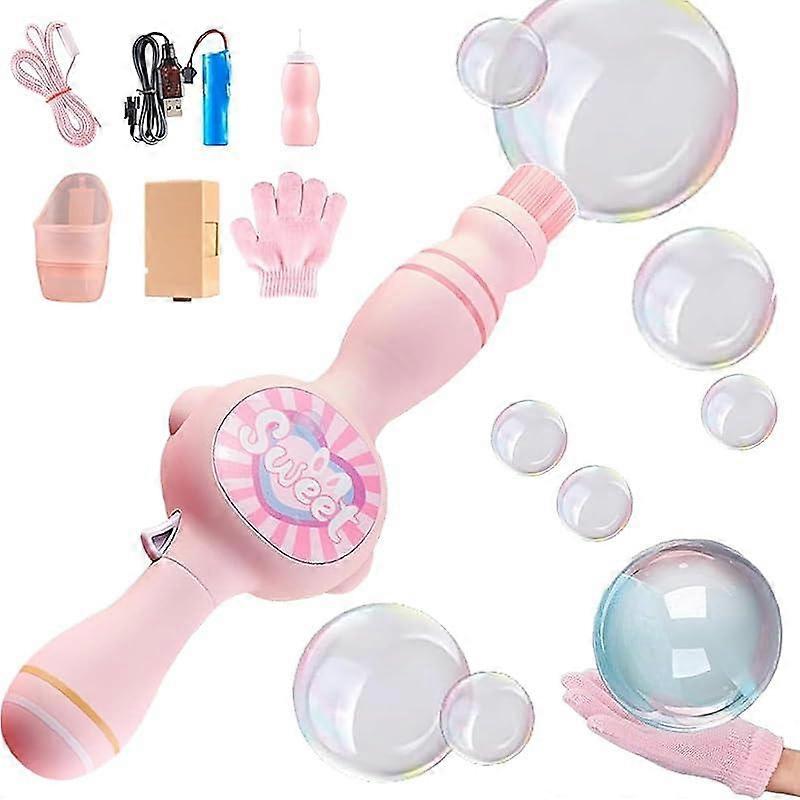 Magic Fog Bubble Wand �C Elastic Interactive Hand Clap Toy, Soft Mist Adjustable Bubbles, Fun Science Gift for Kids, Perfect for Birthday & H