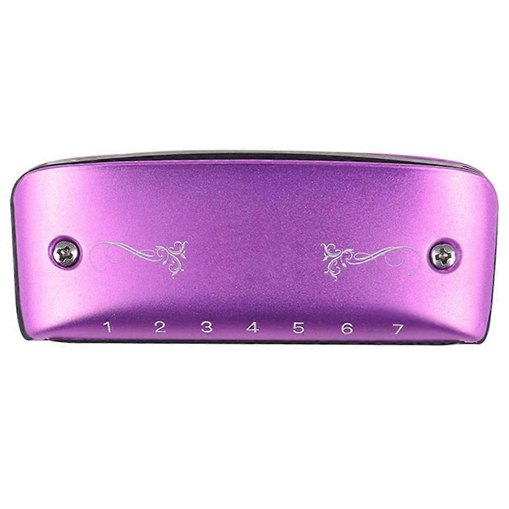 Harmonica 7 Hole Instruments For Beginners 7.6x3x1.8cm Accurate Tone 3Pcs