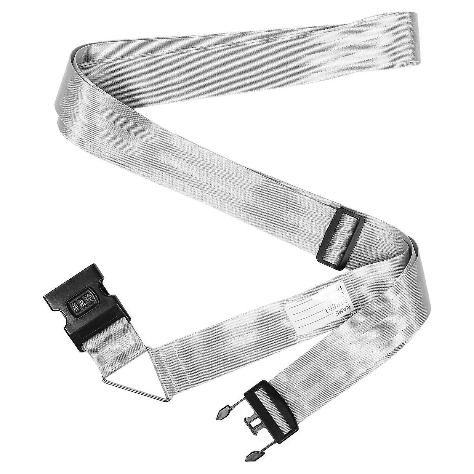Adjustable Suitcase Belt with Combination Lock for Luggage Safety