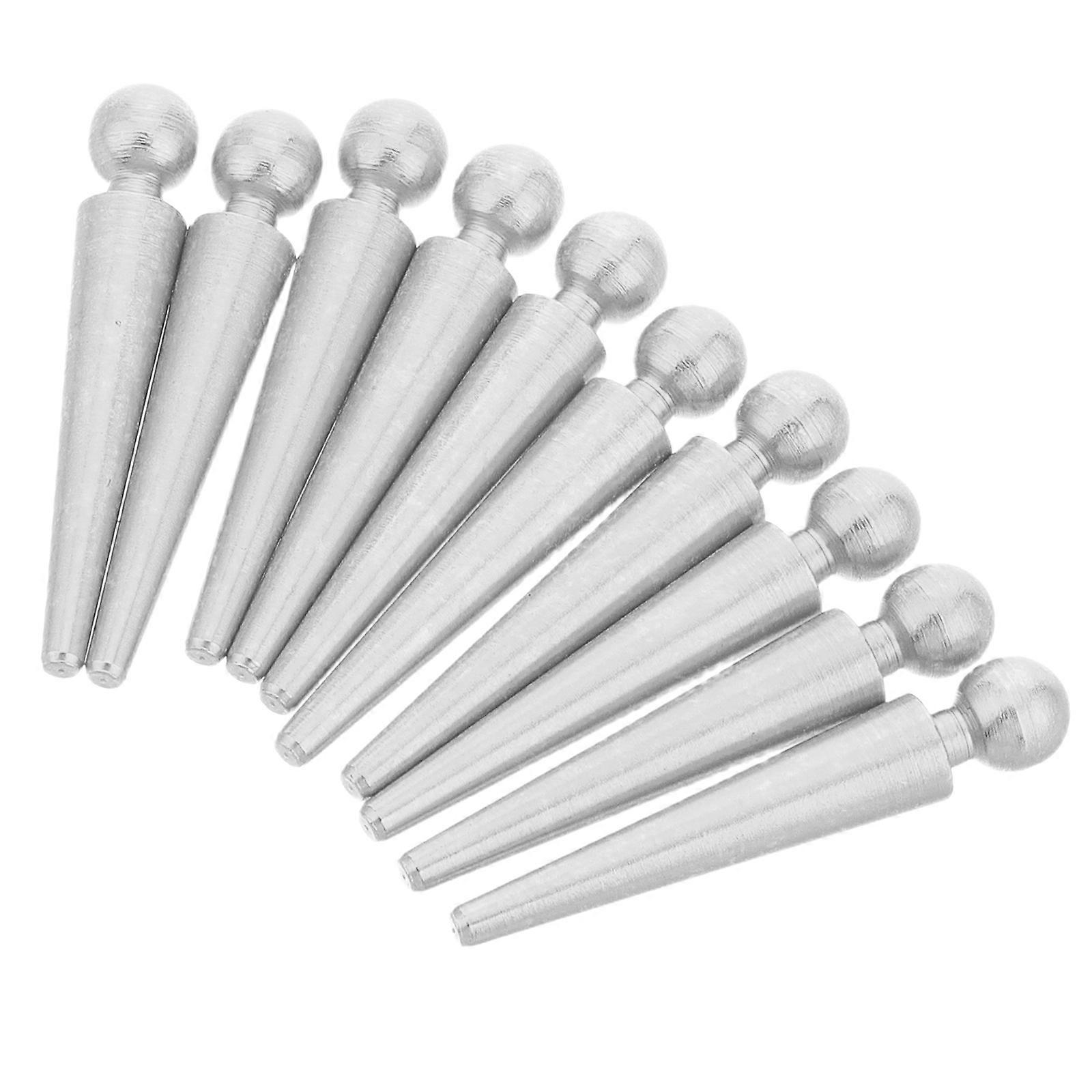Masteelf 10PCS Metal Cribbage Pegs Small Portable Scoring Pins for Board Game with 1/8 Holes