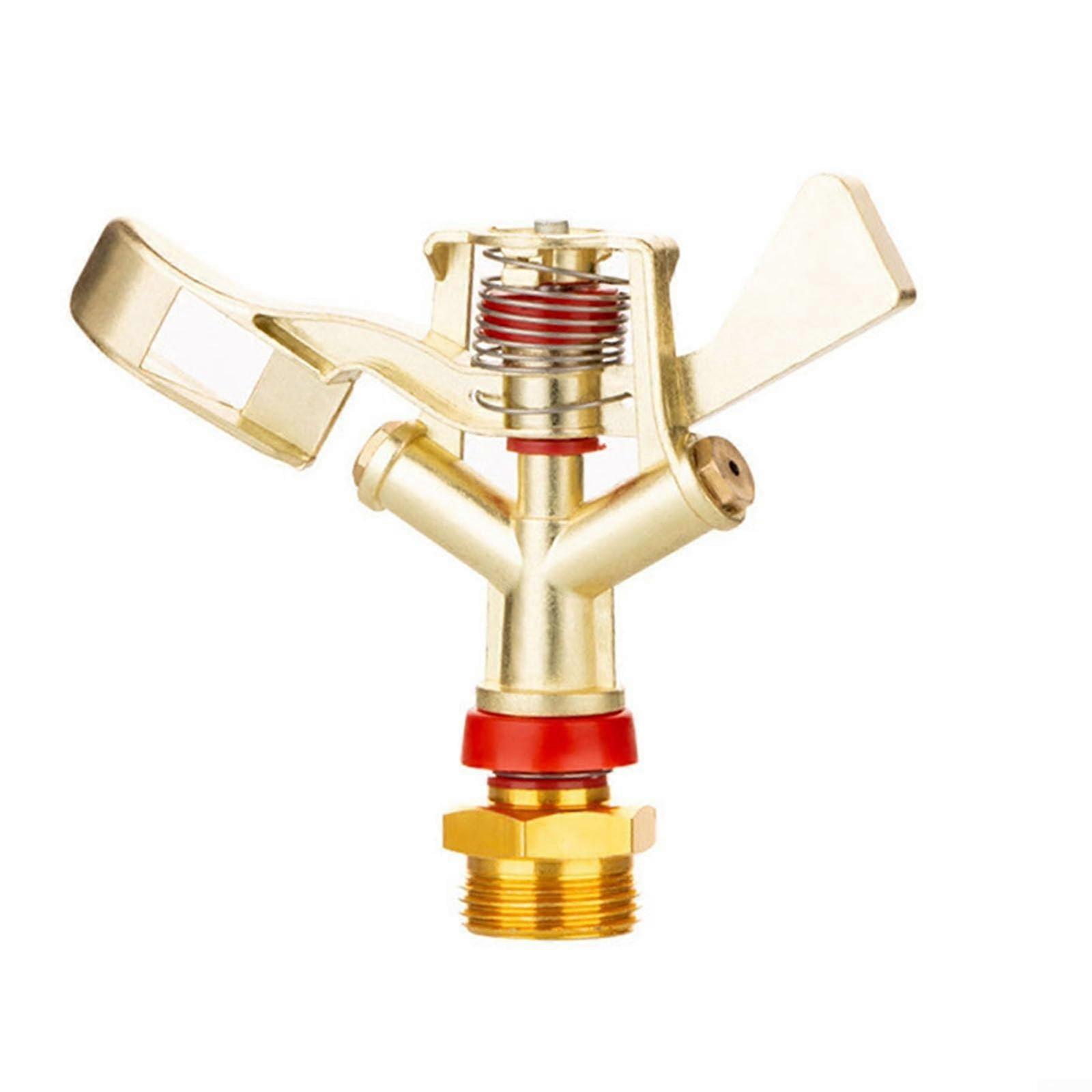 Garden Sprinkler 360° Wide Coverage RustProof Brass Rotating Lawn Irrigation Adjustable Angle