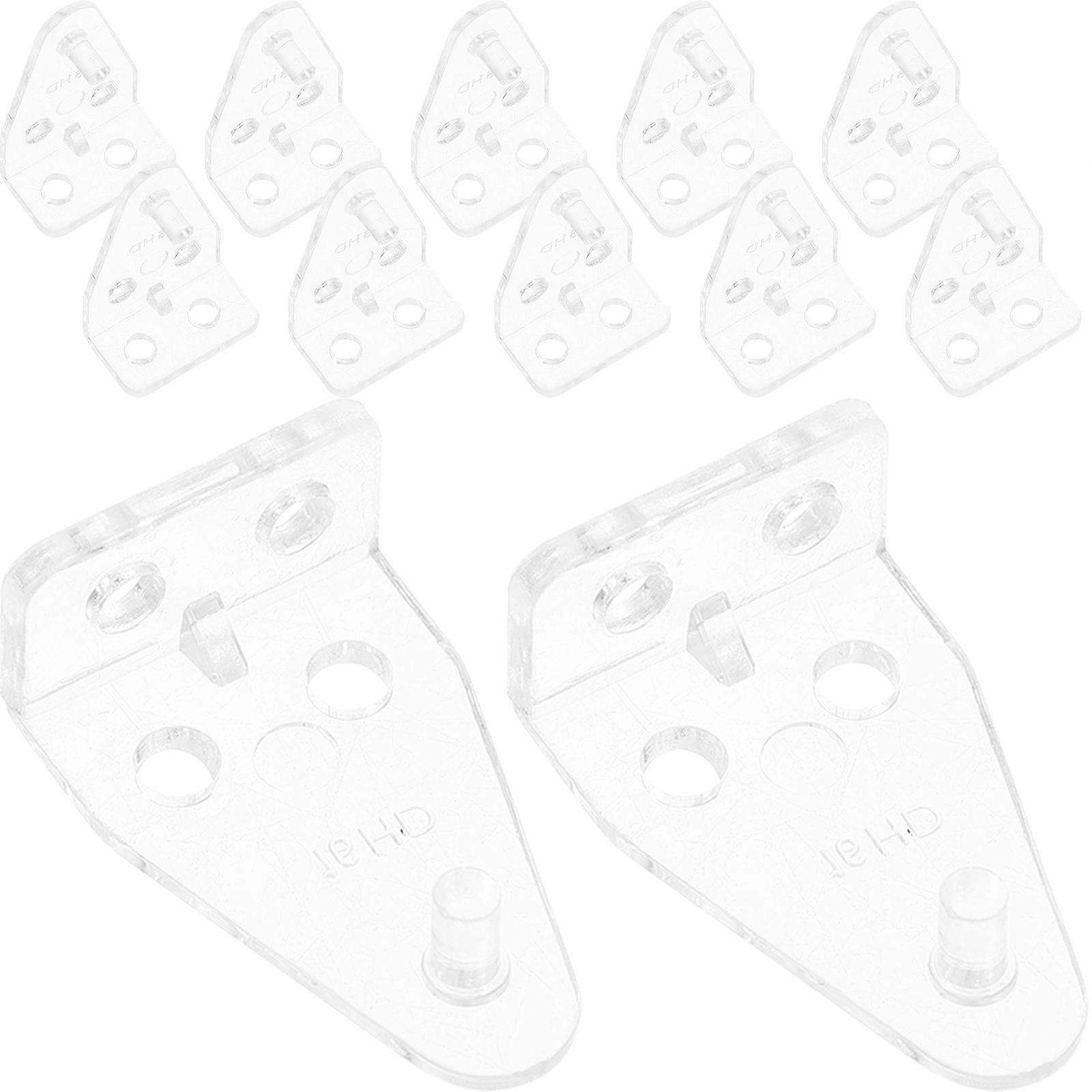 Plastic Blind Bottom Rail Holder Bracket for Blinds 12Pcs Transparent