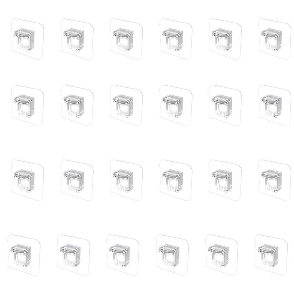 Transparent ABS Closet Load-Carrying Bracket for Supporting Closet Partition 24Pcs