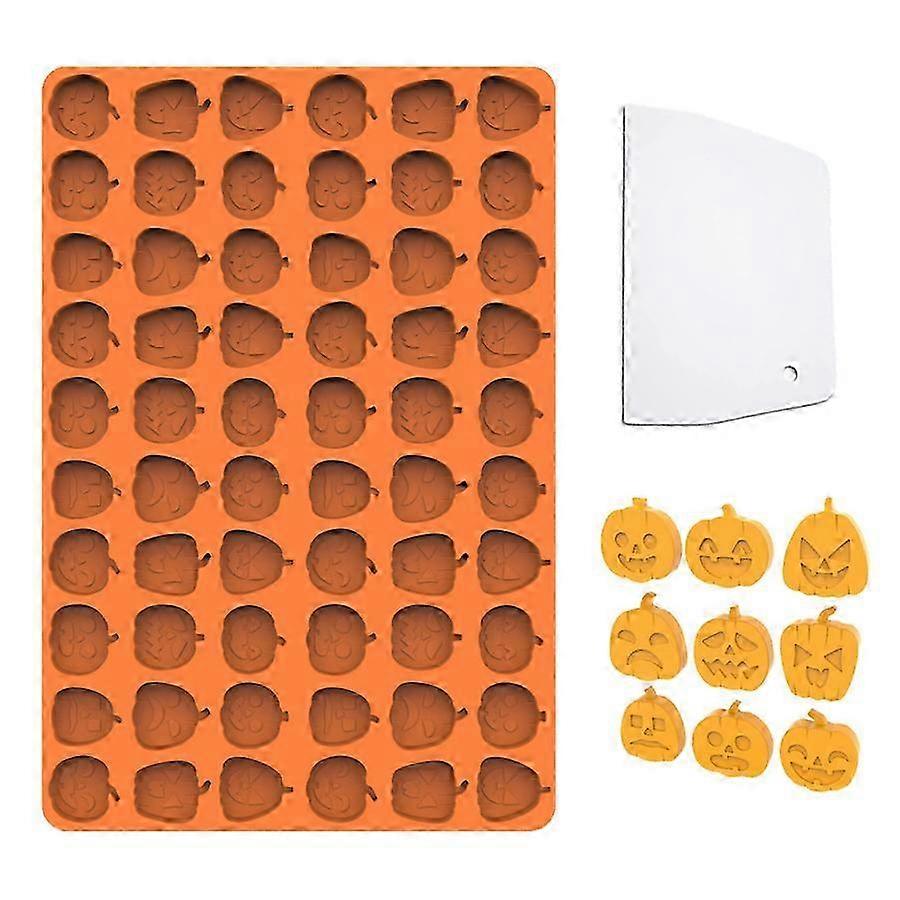 2026 Silicone Pumpkin and Ghost Mold with Bonus Scraper