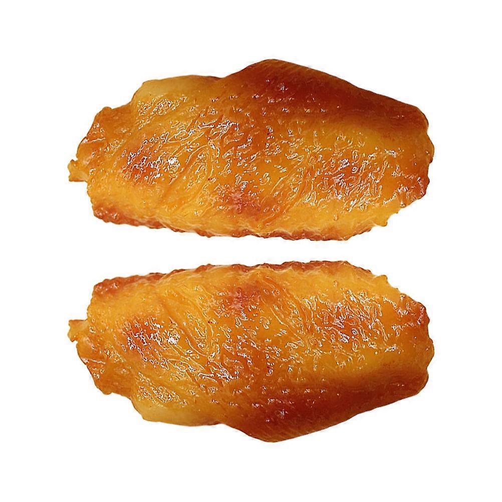 Chicken Wings Model Decorative Toy for Indoor 2Pcs Artificial Wings