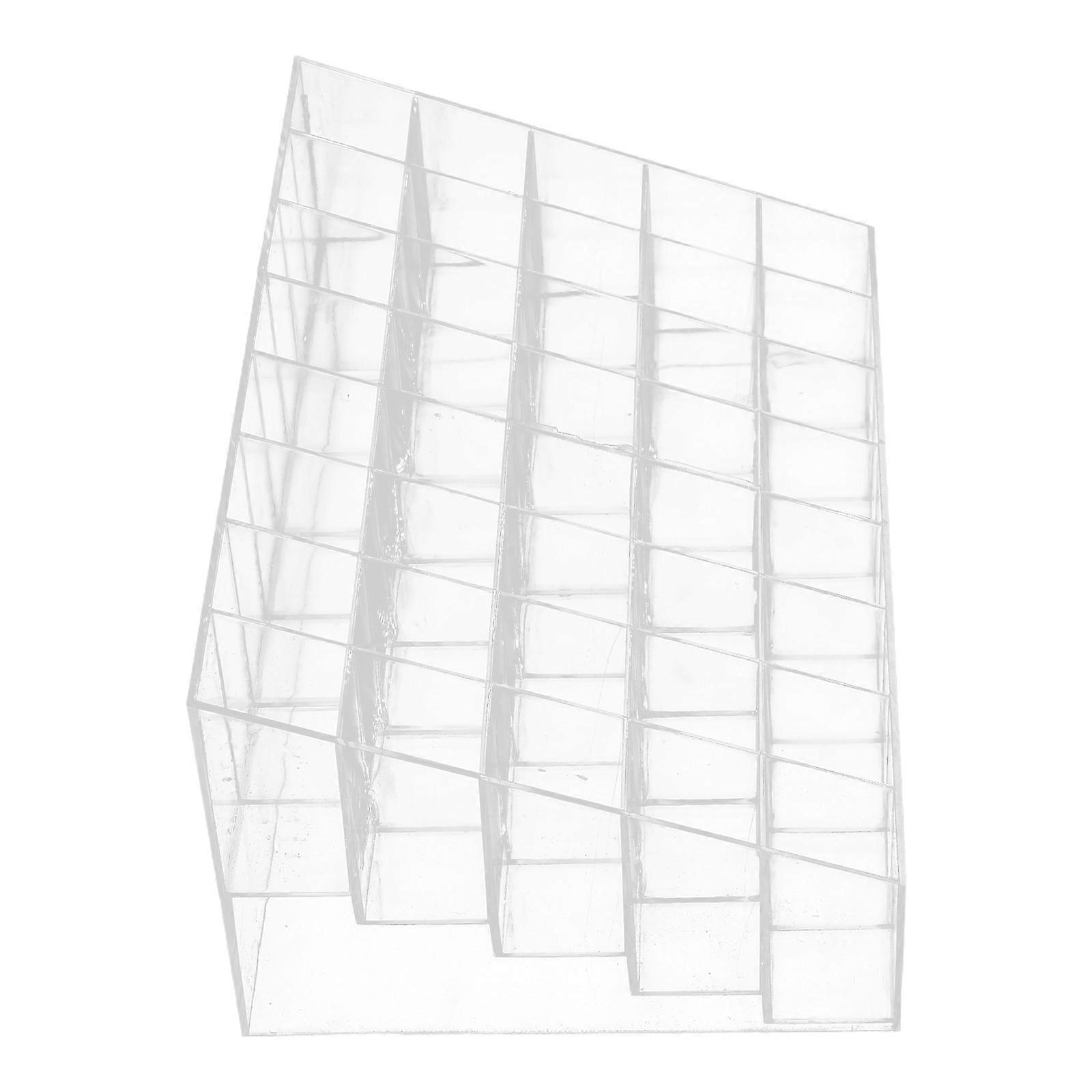 Multi-Grid Lipstick Stand White for Displaying 2Pcs Durable Organizers