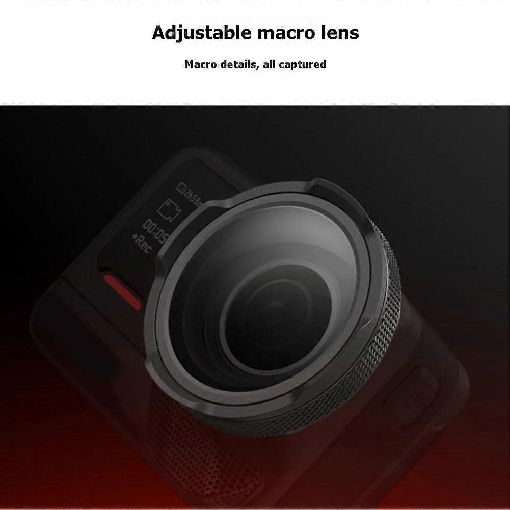 For Insta360 Ace Pro 2 Adjustable Macro Lens Action Camera Accessory