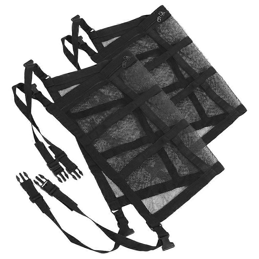 Car Cargo Net Ceiling for Suv Storage Organizer 6Pcs Black