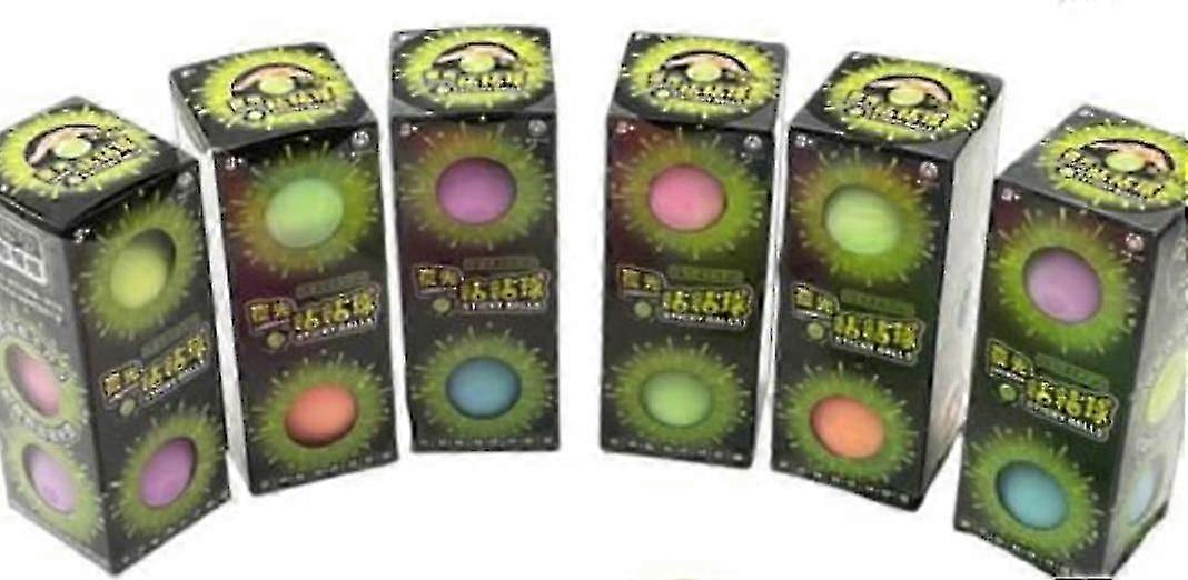 3st Sticky Ball Glowing Globbles Squash Sticky Target Fidget