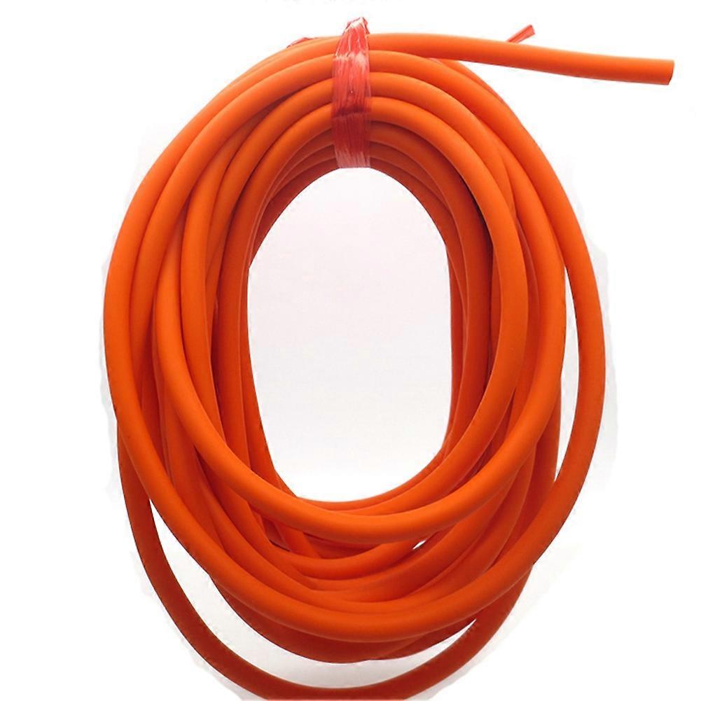 Solid 10 meter høj elastisk latex gummibånd elastisk reb orange