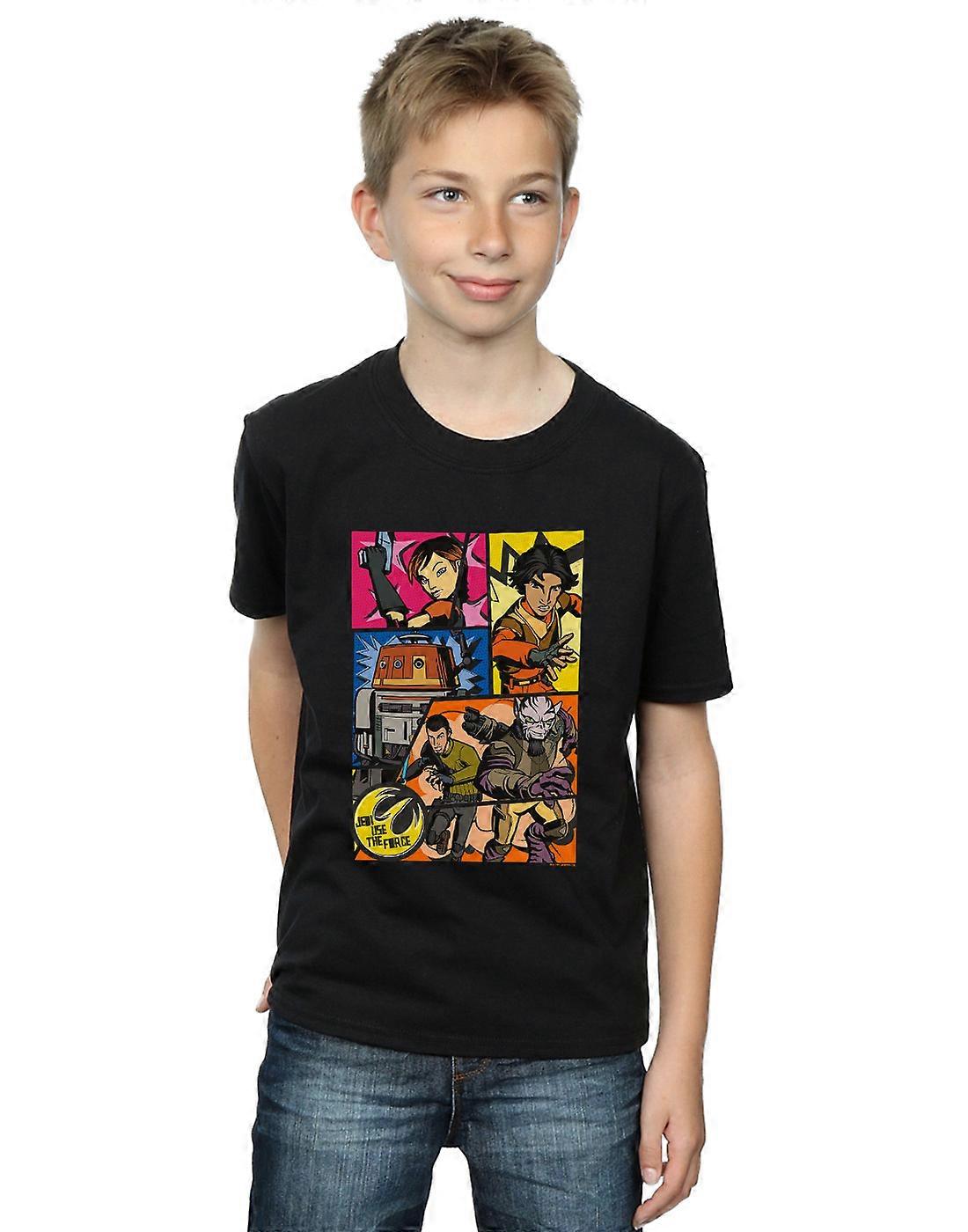 Star Wars Boys Rebels Comic Strip T-Shirt
