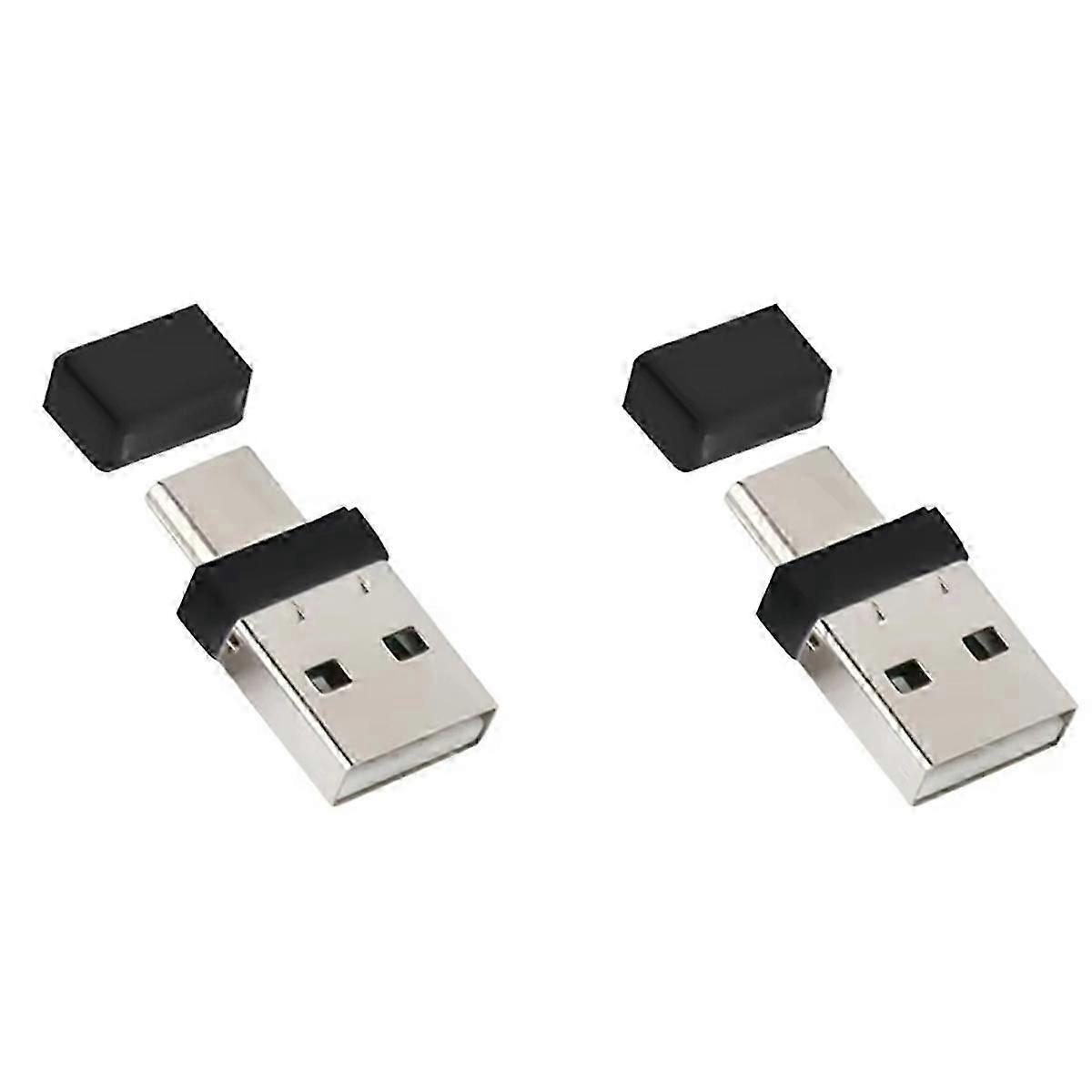 2pcs Mouse Jiggler Undetectable Automatic Mover USB Type C Undetectable Shaker Driver-Free for Compu