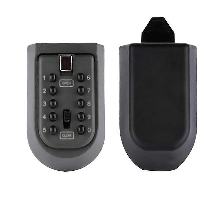 Weatherproof 10Digit Combination Key Lock Box, Large Capacity Outdoor Wall Mounted Key Safe