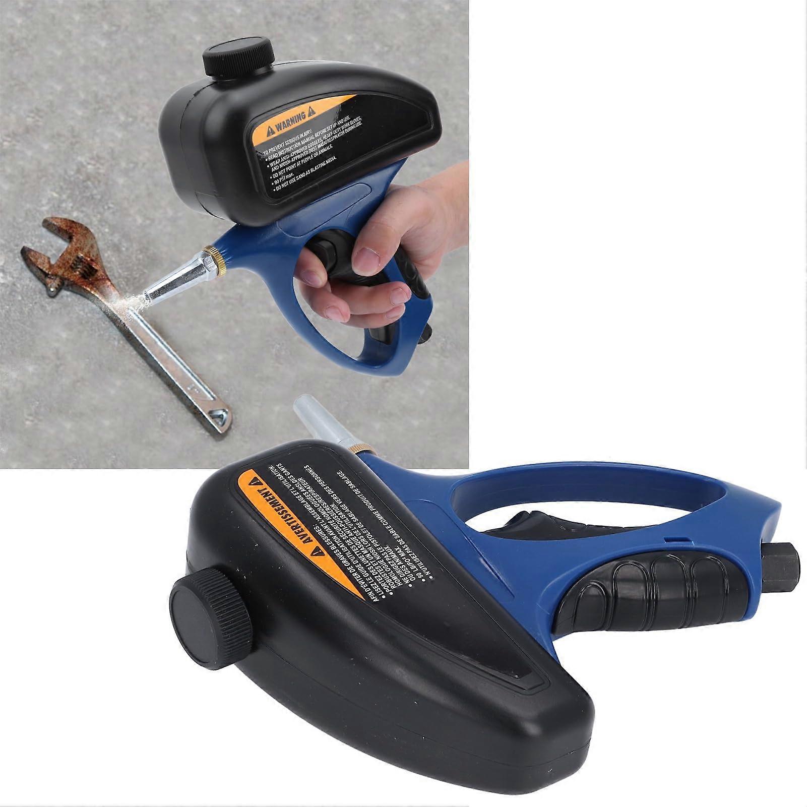 Sandblasting Gun Soda Blasting Kit with Quick Connect, Pressure MultiMedia Tool for Paint Removal