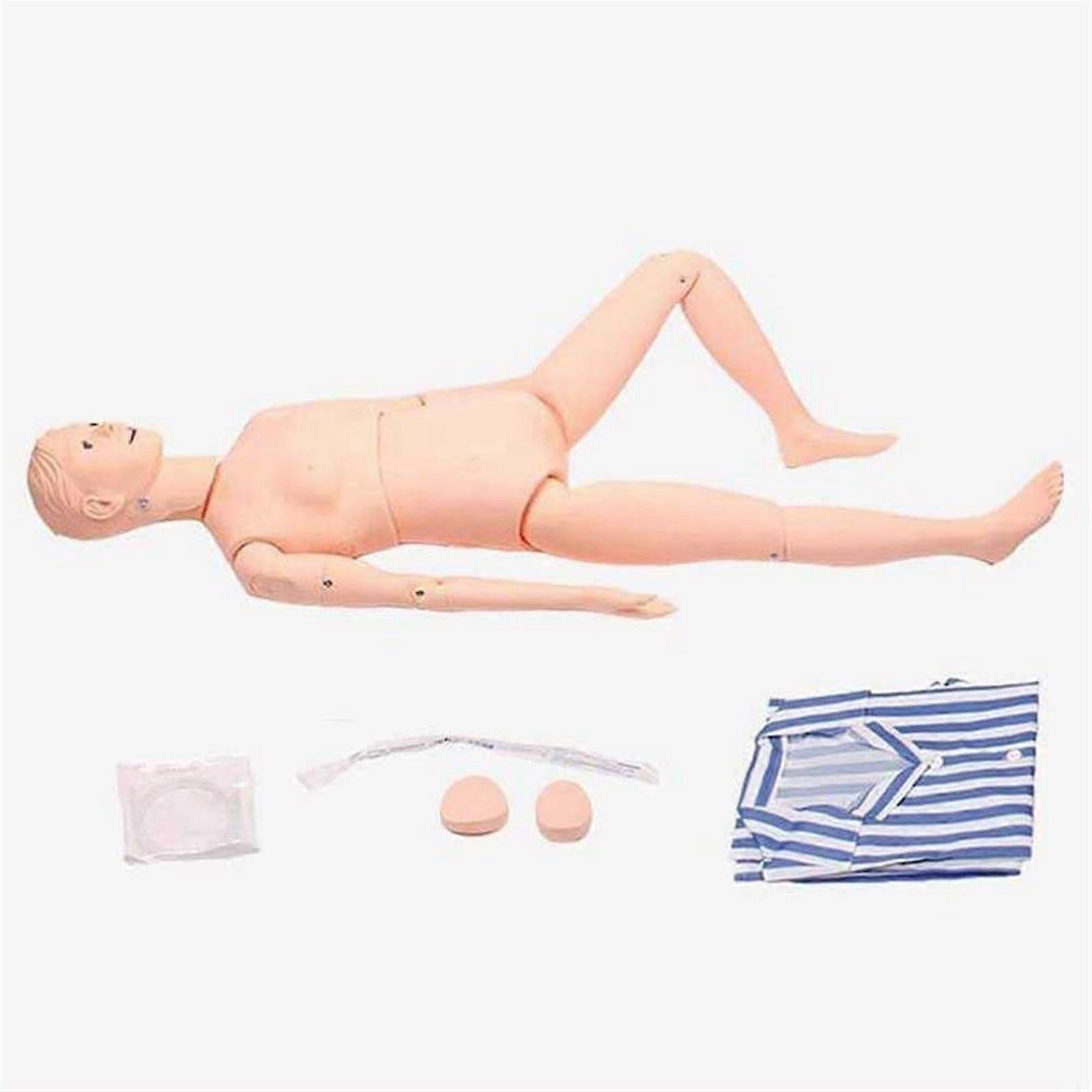 Life Size Nursing Training Manikin with Realistic Joint Mobility, MultiFunctional Patient Care Simulator