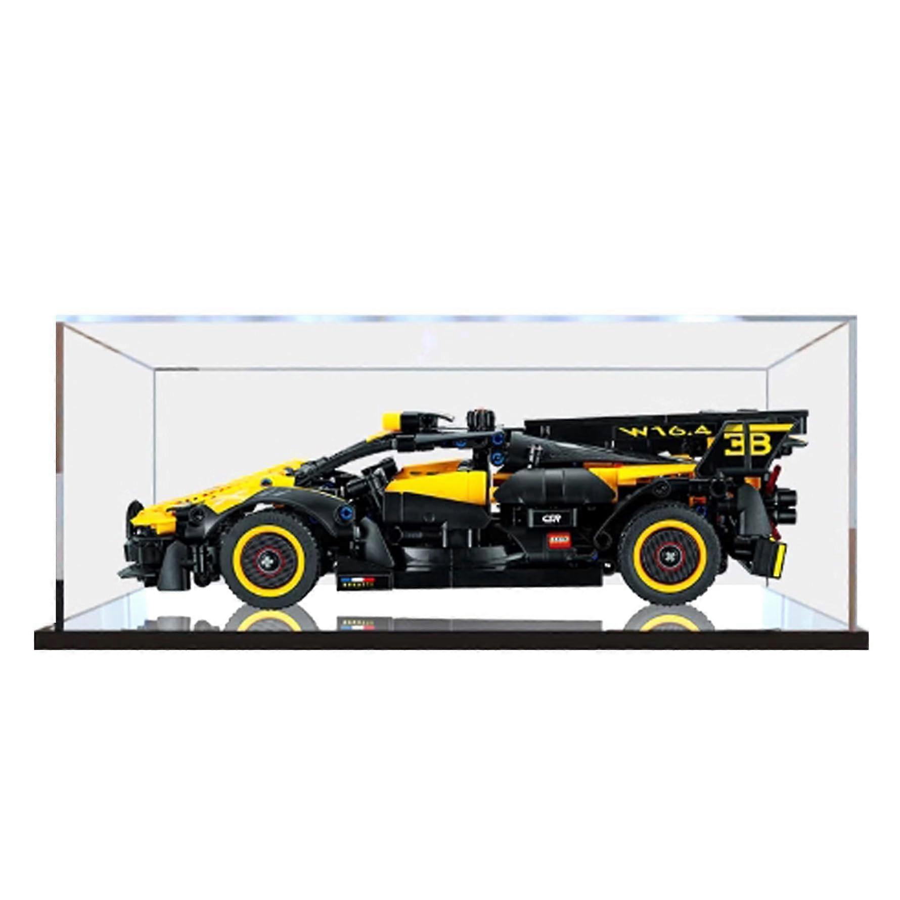 Acrylic Display Case Clear Dustproof Box with 360° Viewing and Stackable Design for  42151 Racing Car Model