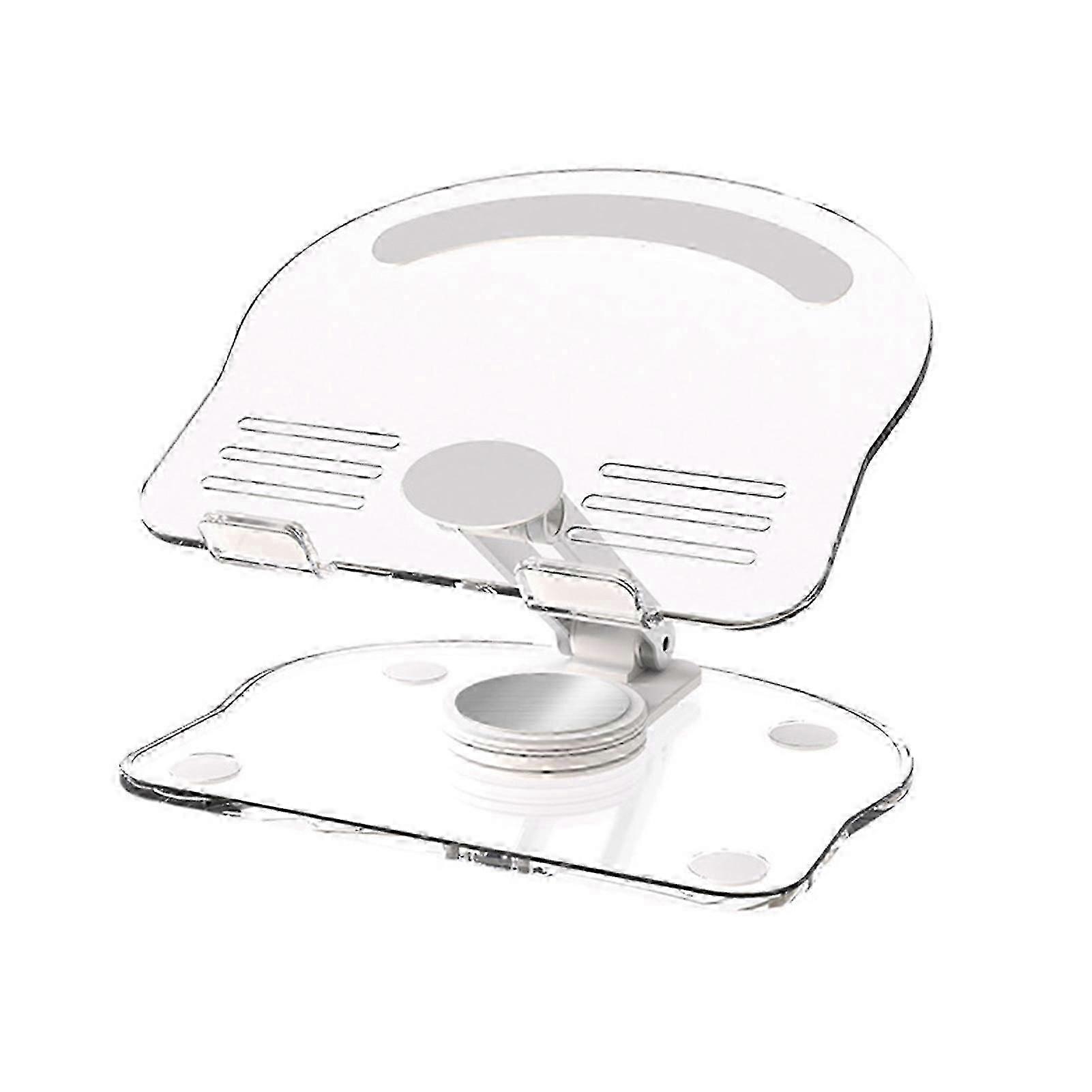 Ergonomic Laptop Stand with 360 Rotating Base, Adjustable Height & Universal Compatibility