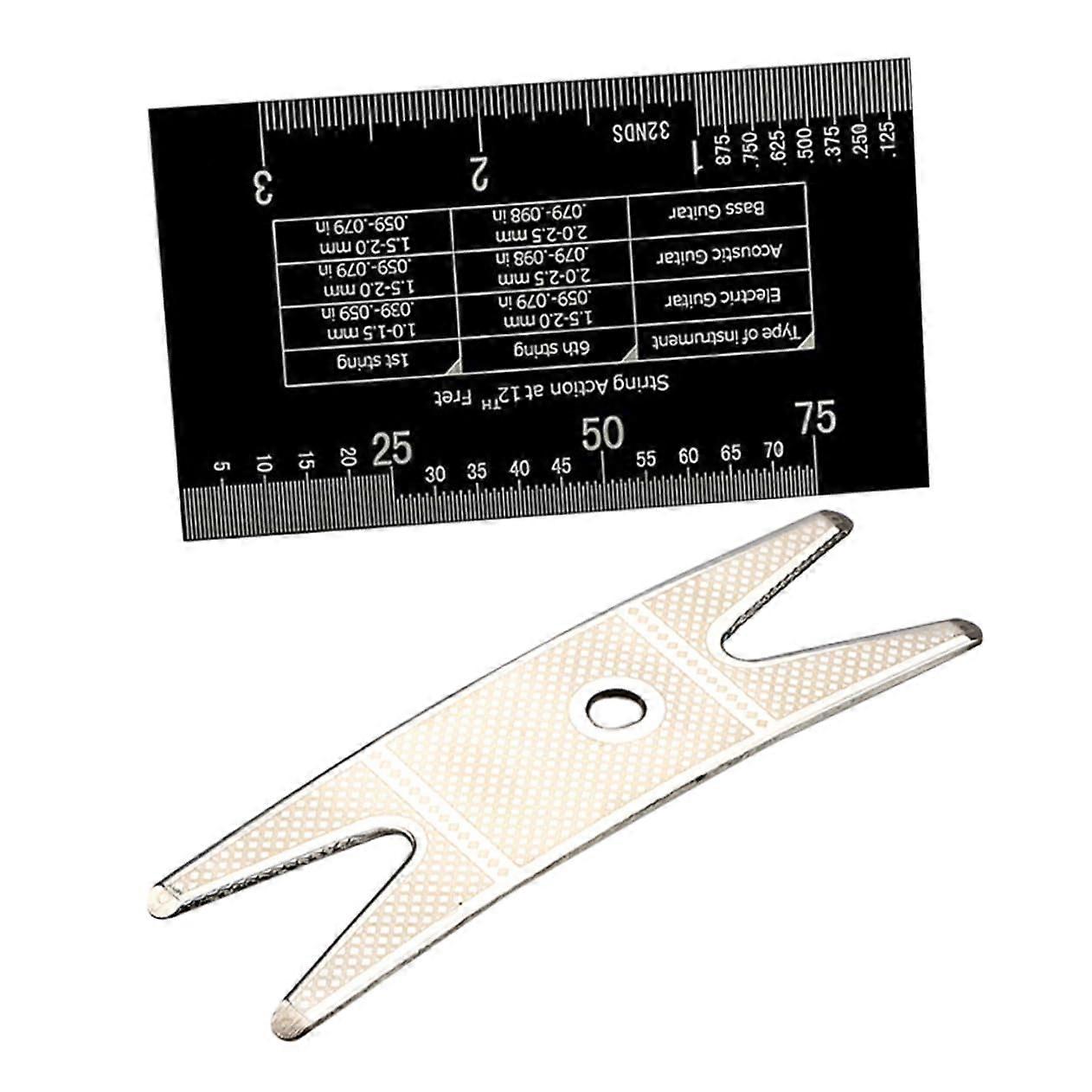 Guitar Setup Kit with Precision Action Gauge, String Ruler Tool for Electric Guitar and Violin