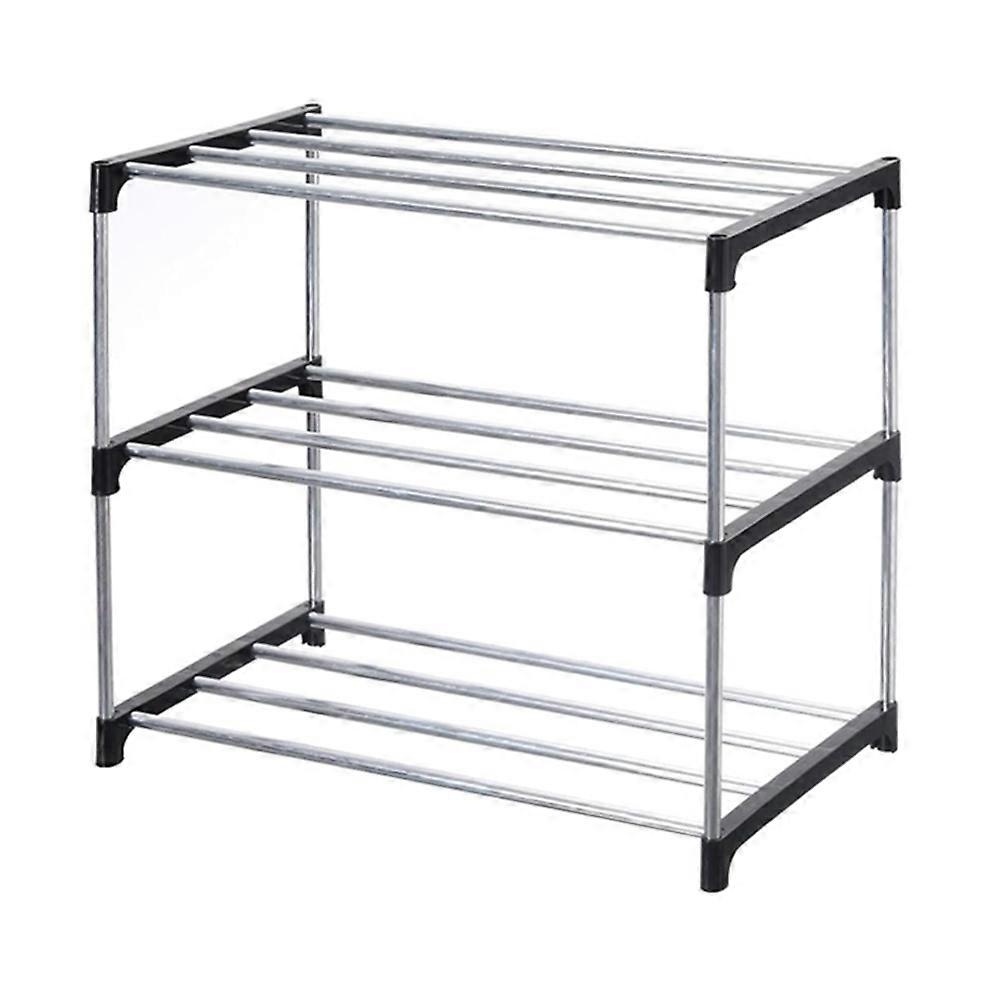 Stackable Small Shoe Rack, Saving Storage and Organization (3-Tier)