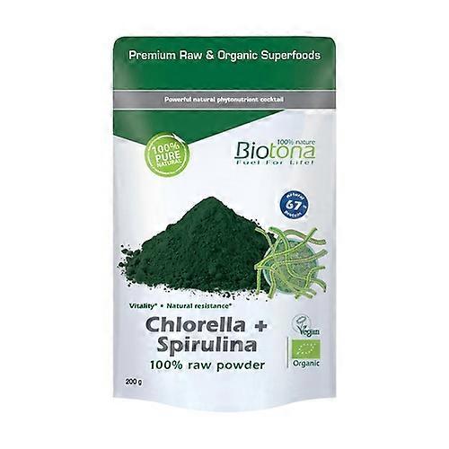 Raw Spirulina Chlorella Bio 200 g