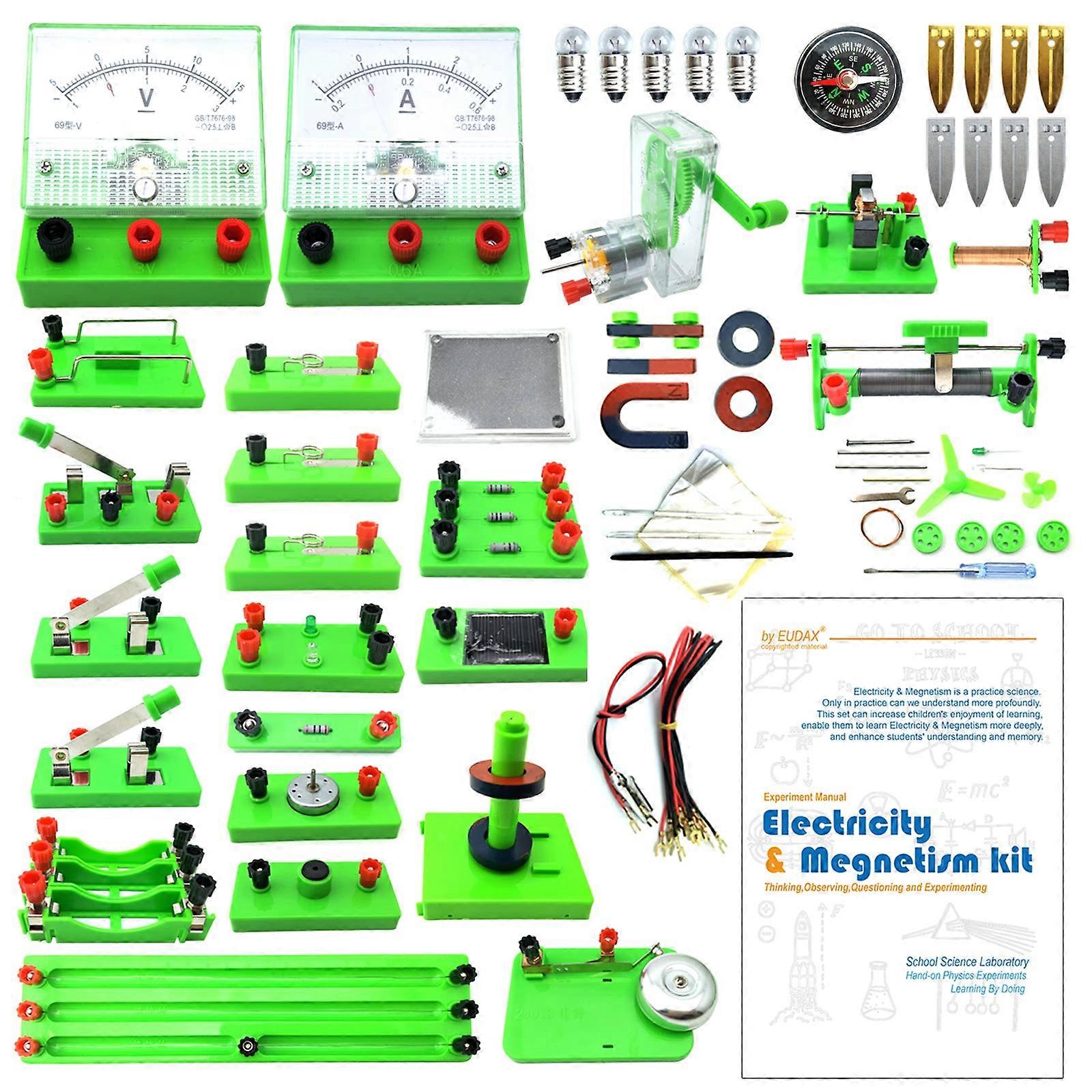 Physics Experiment Kit for  School, Electricity and Magnetism STEM Lab with HandsOn Learning